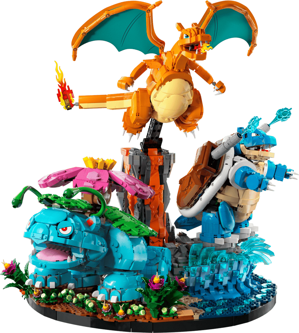 LEGO - Dracaufeu, Florizard et Tortank