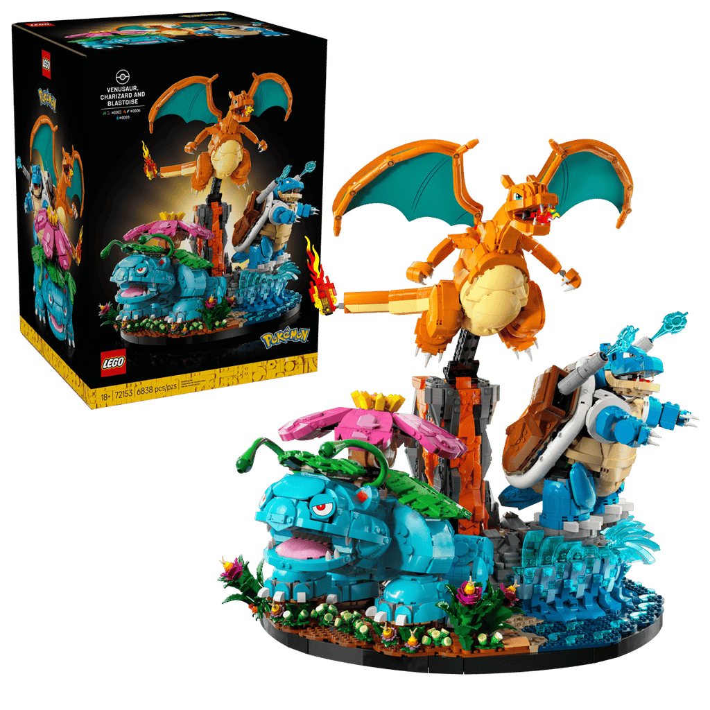 LEGO - Dracaufeu, Florizard et Tortank